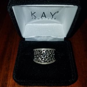 Open Hearts Ring Sterling Silver